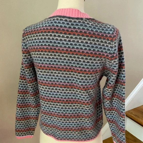 Anthropologie  Eastmade Striped Cashmere Cardigan - Picture 10 of 11